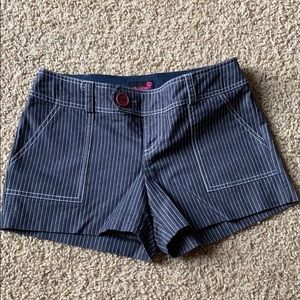 Pinstriped dress shorts
